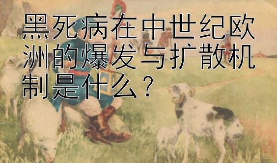 黑死病在中世纪欧洲的爆发与扩散机制是什么？