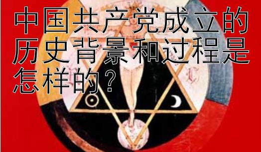 中国共产党成立的历史背景和过程是怎样的？