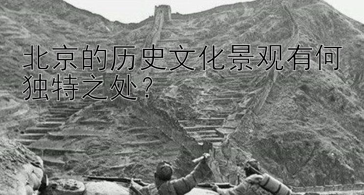 北京的历史文化景观有何独特之处？