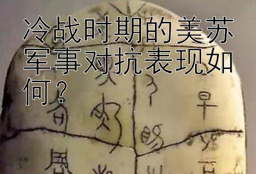 冷战时期的美苏军事对抗表现如何？