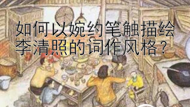 如何以婉约笔触描绘李清照的词作风格？