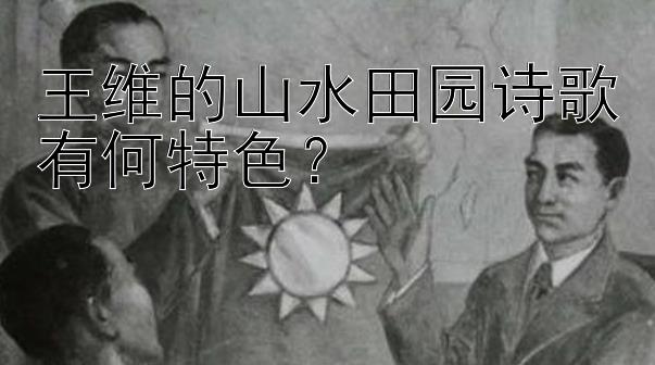 王维的山水田园诗歌有何特色？