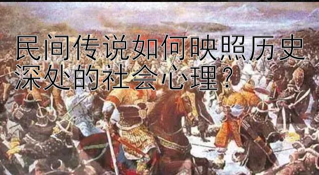 民间传说如何映照历史深处的社会心理？