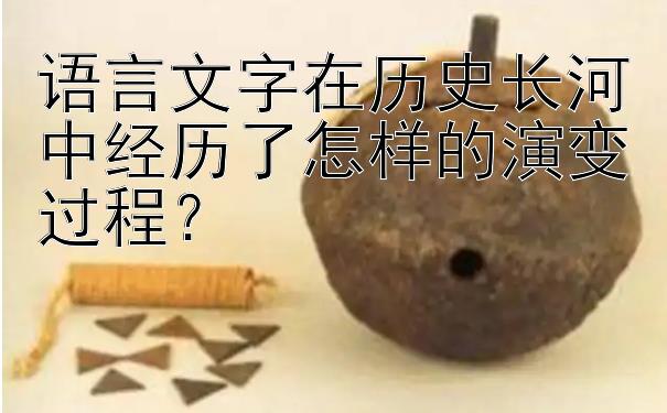 语言文字在历史长河中经历了怎样的演变过程？